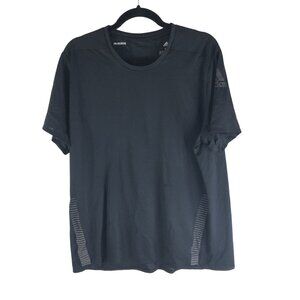 Adidas Mens Primeblue T-Shirt Black Mesh Detail Size XL